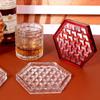 Gemeotric Hexagon Coaster Mold Resin Silicone Molds Diy Crystal Glues Storage Tray Mold for Making Fruit Storage Plate