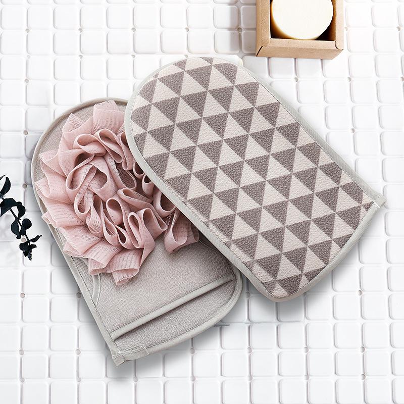 Dual-Use Coarse Grit Exfoliating Mitt – Powerful Mud Removal Bath Towel for Adults
