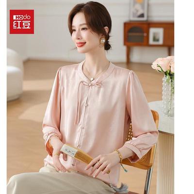 Hodo Damen Sommer-Chiffonbluse im chinesischen Stil