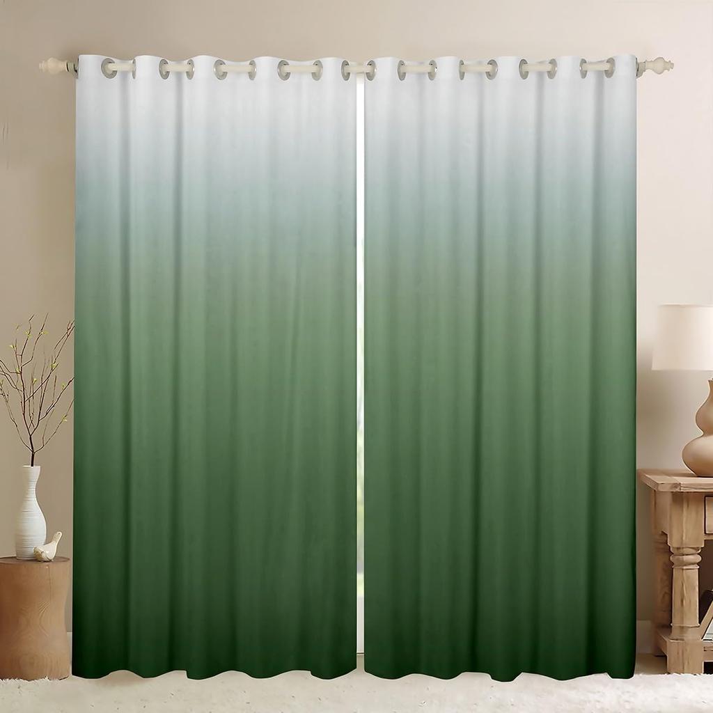 Gradient Window Curtain Ombre Curtains Panels Polyester Treatments Drapes Adults Teen Bedroom Living Room Blackout For Sitting Made Of