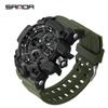 Sanda Youth Fashion Luminous Waterproof Shockproof Alarm Men's Watch