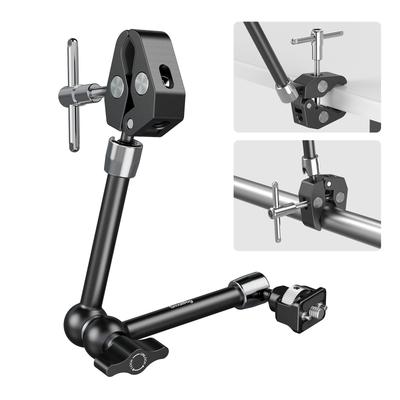 SmallRig Magic Arm with Crab Screw and Retractable Pin for Action Video and Microphones 11" Clamp, 1/4"-20 Cameras, Monitors, Lights, (Product Code