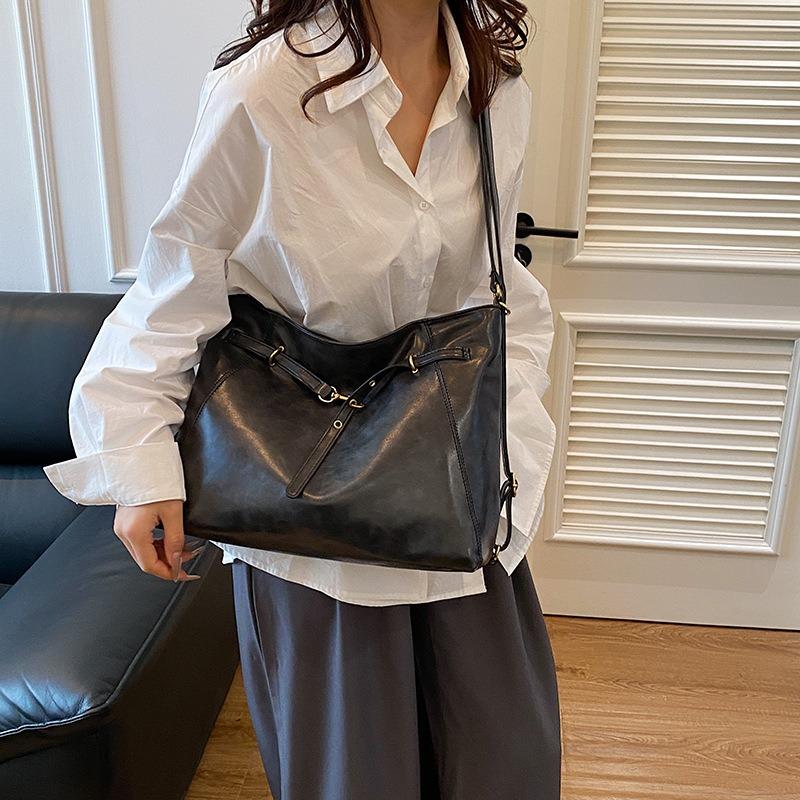 Maillard retro backpack large capacity autumn and winter new tote bag commuter leisure backpack one pack three uses