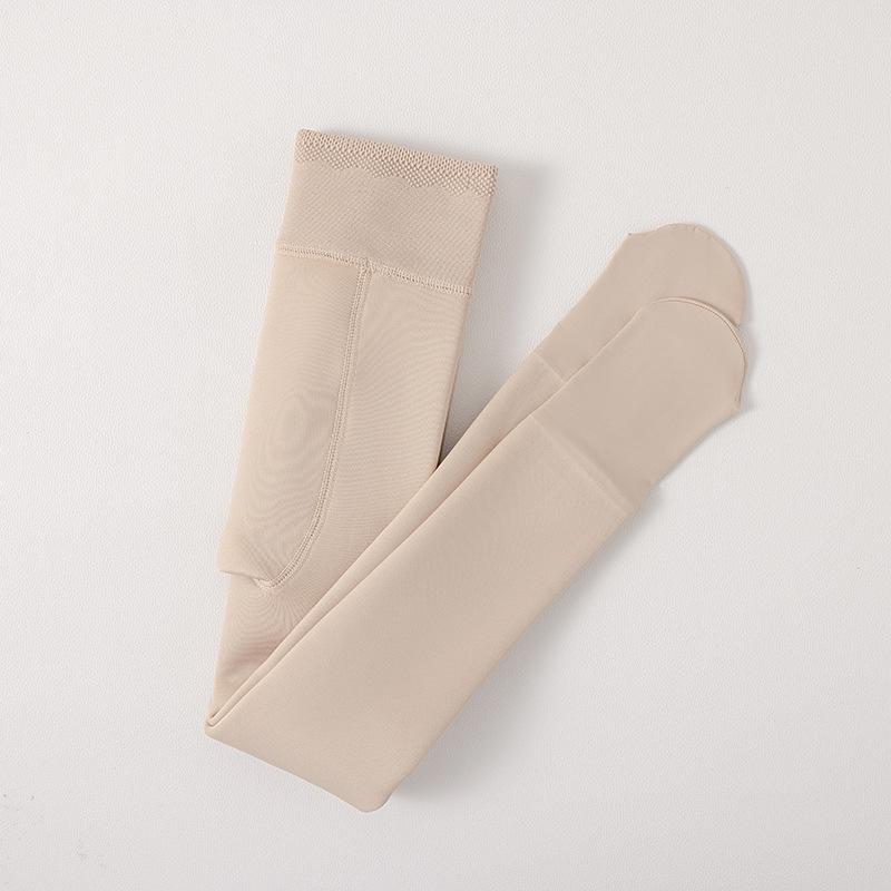 1562 Girls' Plus Velvet Thick Warm Dance Pantyhose - Autumn/Winter 2024
