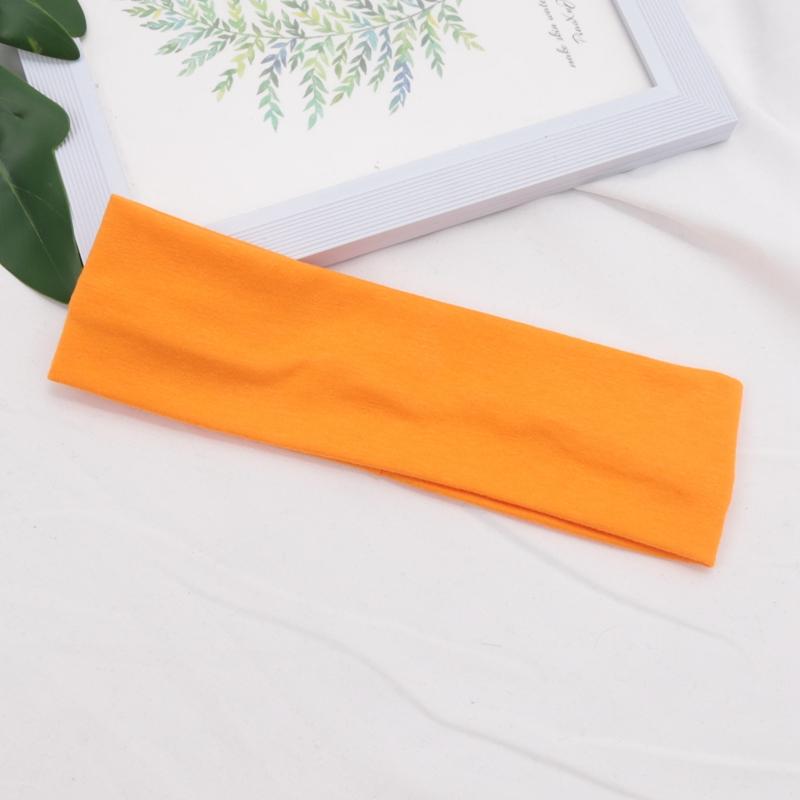 Cotton Solid Color Sports Headbands Gym Running Yoga Sweat Hair Bands High Elastic Makeup Women Tennis Hairband Hair Accessories