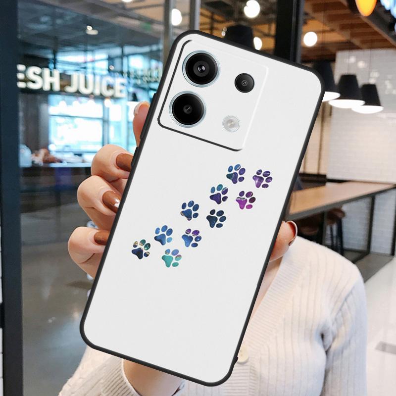 Hundepfote Pfote Buntes Muster Hülle Für Xiaomi Redmi Note 11 9 10 12 13 Pro Plus 9S 10S 11S 12S Remdi 13 12 C 9C 10C Abdeckung
