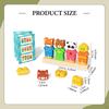 Matching Shape Stacker, Stacking Blocks Wooden Beads Sequencing Toy Set for Travel Boys Girls