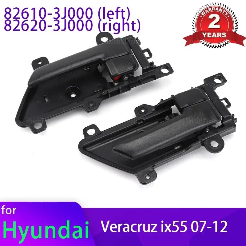 Front Door Rear Door Inner Handle Compatible with Hyundai Veracruz 2007-2015 Interior Door Handle 82610-3J000 82620-3J000