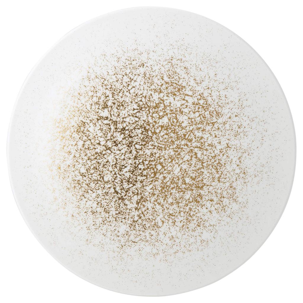 NARUMI Plate, Pro-Coated Sand Grain, 29cm, Gold, Stylish and Elegant Lunch Plate, Single Plate, Flat Plate, Made in Japan, 52136-1986