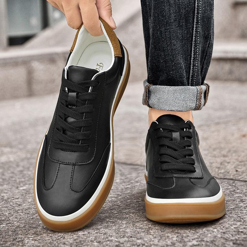Fashion Versatile Skateboard Walking Footwear Versatile Tenis Masculino Footwear New Men's Casual Shoes Fashion Leather Male Sneakers