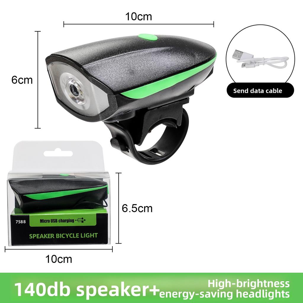 Bicycle Lights, Car Headlights, Charging, Night Riding, Flashlight, Live Horn, Bicycle Accessories, Cycling Equipment
