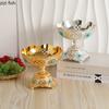 Compotier Metal Bowl High Footed Fruit Plate Dessert Bowl Pastry Plate Snack Bowl Ice Cream Bowls Dim Sum Dish Candy Tray