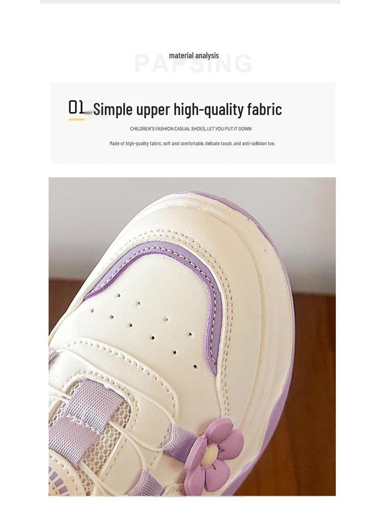 KindersportSchuhe 2025: Stylische Whiteboard-Sneaker für Mädchen - Perfekt für Frühling & Herbst, Vielseitig & Süß