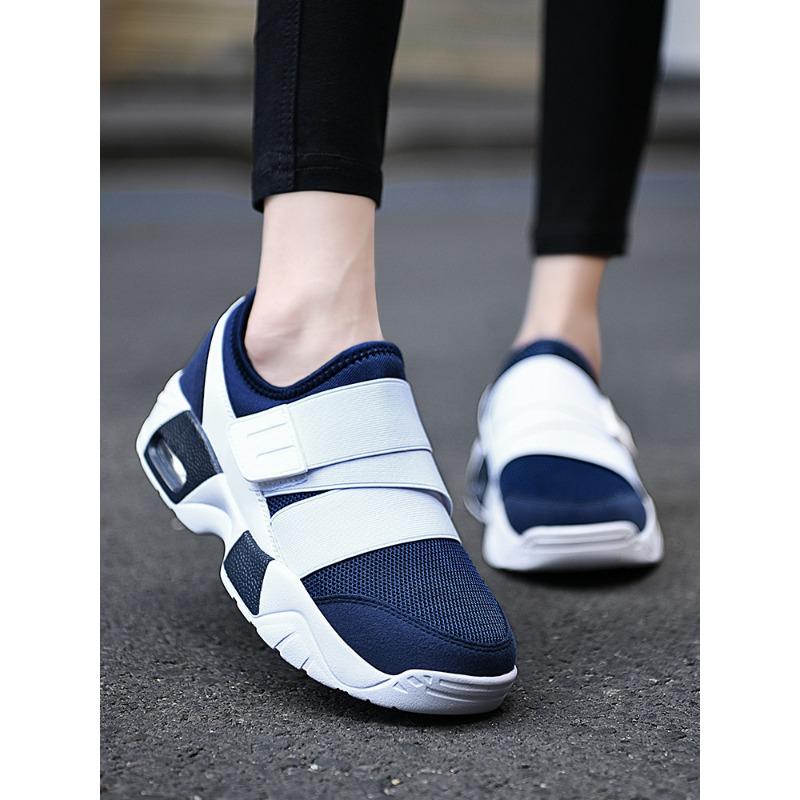 Women's Breathable Mesh Slip On Sneakers Air Cushion Non Slip Casual Sports Shoes