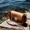 Spring and Summer Genuine Leather Women's Bag Fashionable Small Square Bag Cowhide Bag Crossbody Bag