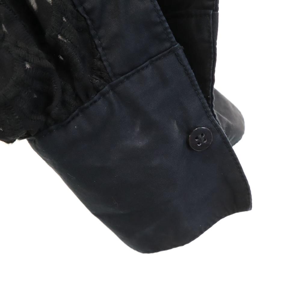 AMERI UNDRESSED Embroidery Long Sleeve See-through Stand-up Collar Shirt Women Used