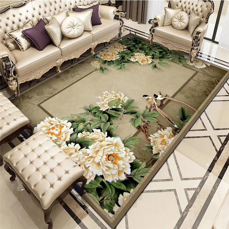 New Chinese Style Carpet Floor Mat Living Room Sofa Floor Mat Household Bedside Carpet