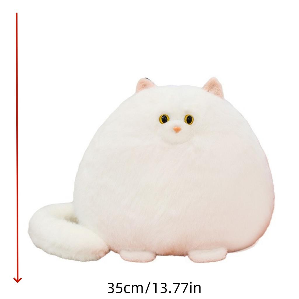 1pc 35cm/13.77in Cute fat cat doll doll plush toy naïve cat doll children girl soothing cat gift