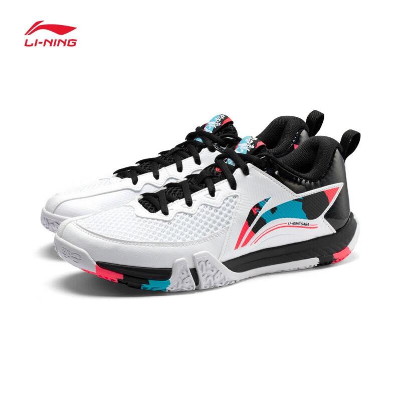 Li-Ning Men's Black/White Badminton Shoes Lightweight Athletic Footwear Cm