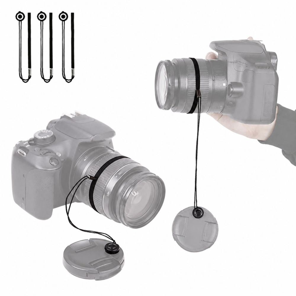 5 Stück Linsendeckel-Sicherung Leine Leichter Sicherer Clip Tragbare Linsendeckel-Leine DSLR
