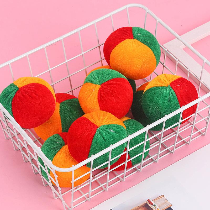 6Pcs Pumpkin Velvet Sandbag Throwing Game Fun Kids Outdoor Indoor Sensory Gross Motor Skills Active Play Sports Party Favors