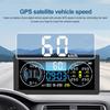 New Solar Car Head Up Display Digital Odometer Security Alarm HUD Intelligent Inclinometer Vehicles Compass Thermometer