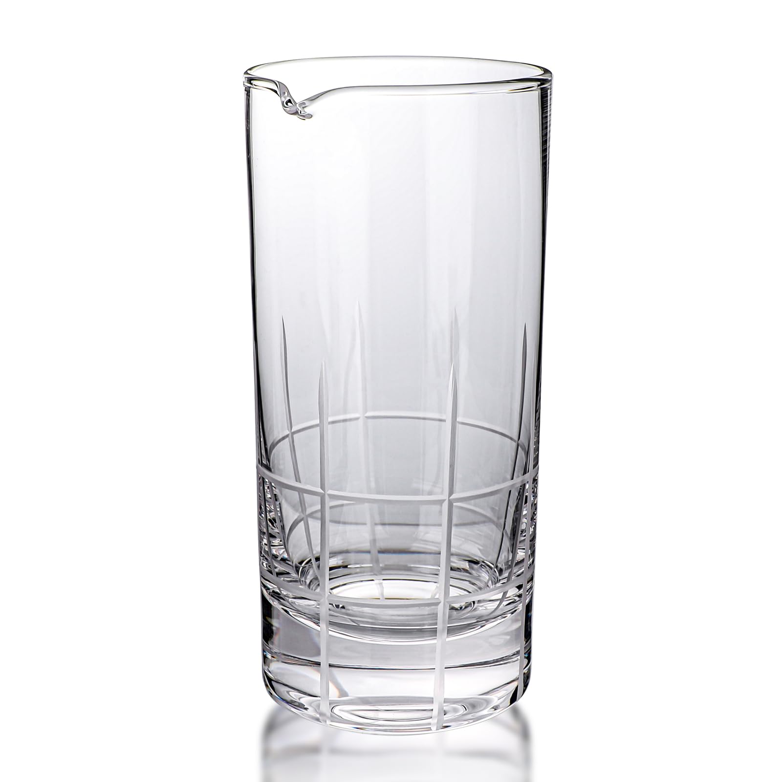 Cocktail Mixing Glass, 700ml, with Knotted Design and Spout