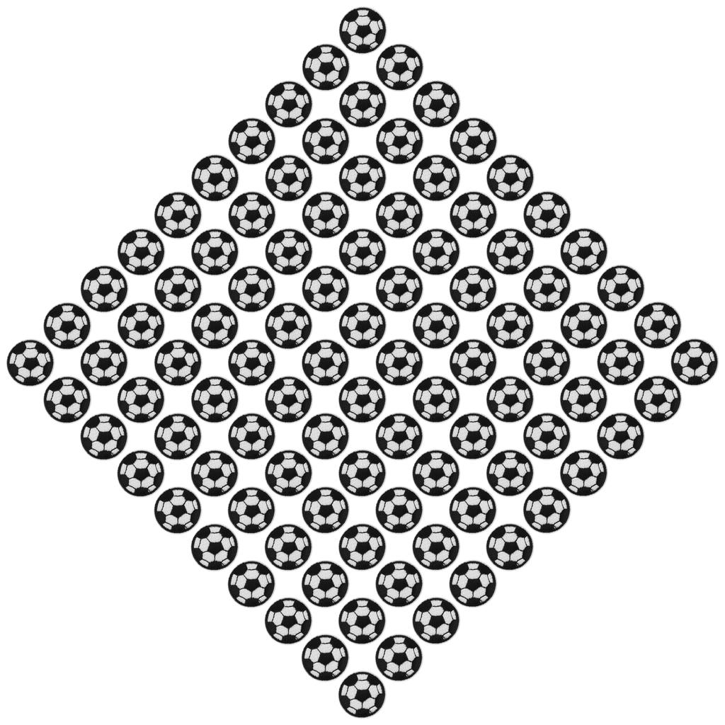 100Pcs Soccer Ball Embroidery Patches DIY Clothing Decoration Football Cloth Stickers 3cm