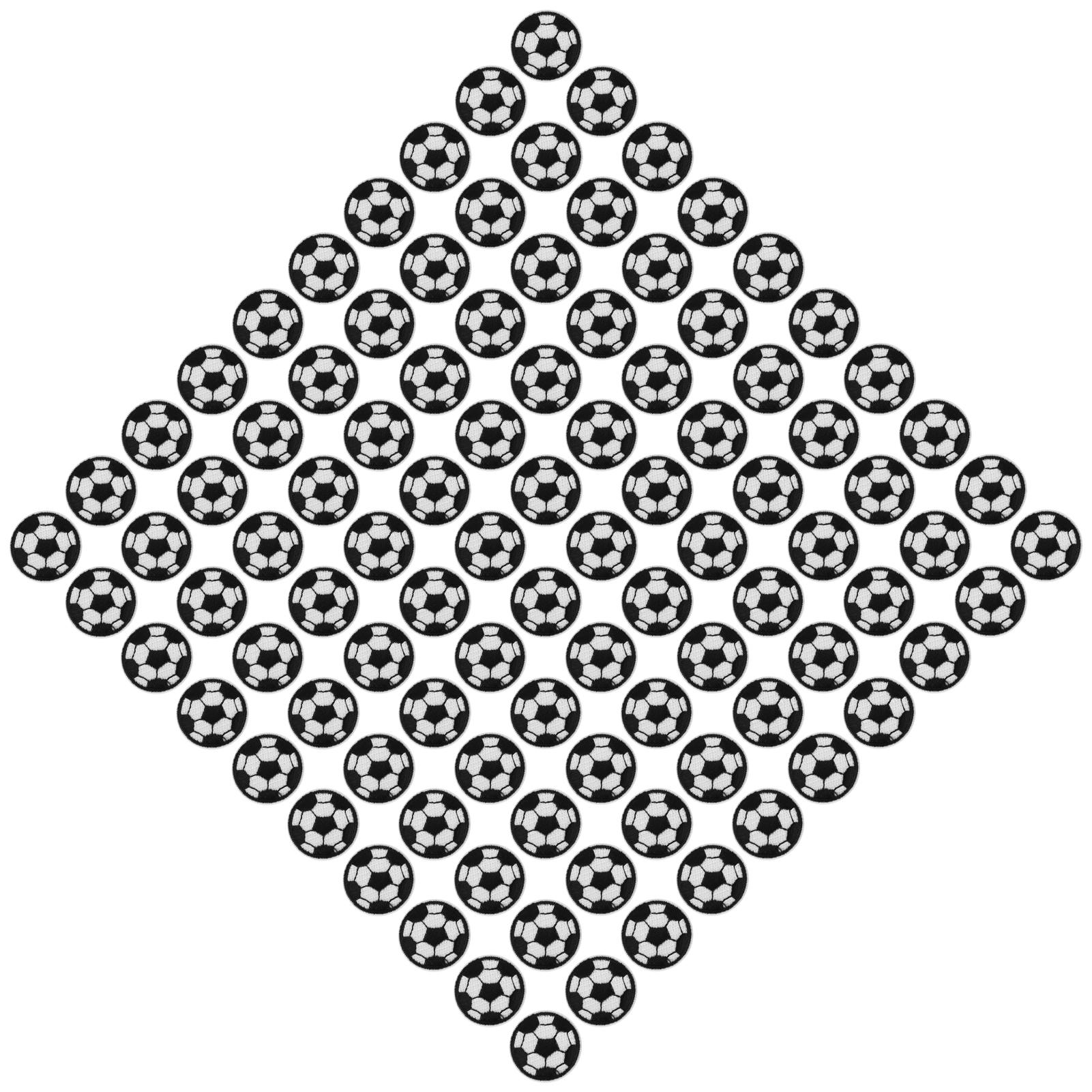 

100Pcs Soccer Ball Embroidery Patches DIY Clothing Decoration Football Cloth Stickers 3cm