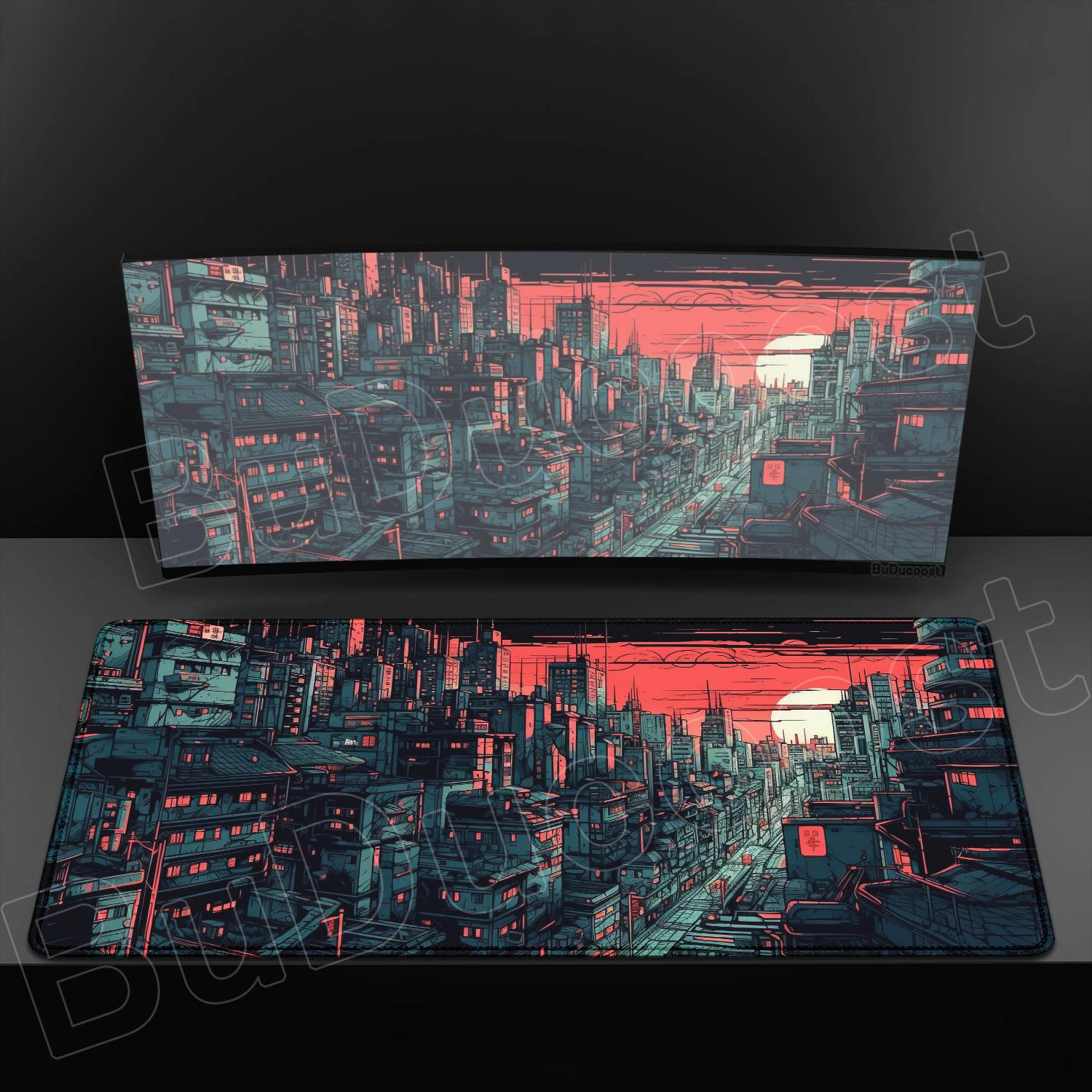 

HD Multi Image Pixel Art Gaming Mouse Pad Office Gamer Desktop Desk Mat Exquisite City Game Keyboard Pad Desktop Laptop Mousepad 300x600x2mm
