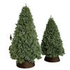 Automatic Pure PE Christmas Tree with Handmade Ornaments for DIY Home Décor