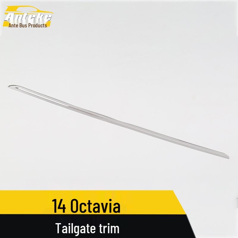 Octavia Rear Trunk Bumper Protector: Tailgate Trim, Anti-Scratch Bright Strip Sticker