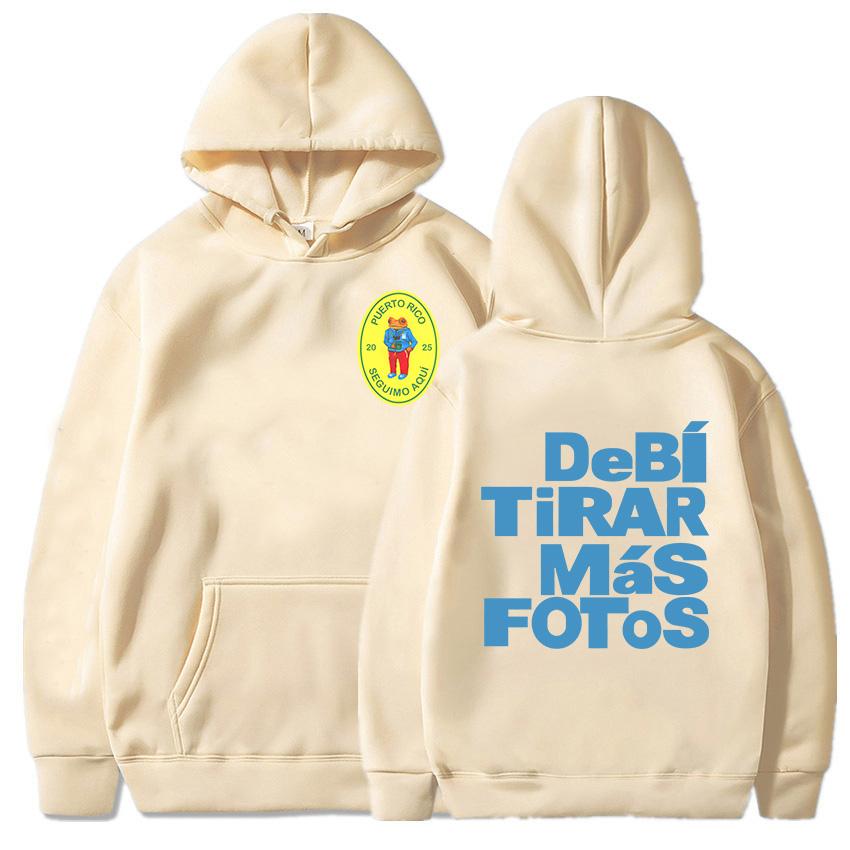 

DTMF Debí Tirar Más Fotos 2025 New Album Hoodies Bad Bunny Famous Singer Sweatshirts Graphic Printing Clothes Women Hoodie Girls M