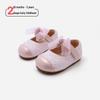 Maib Xiong 2026 Frühling Baby Mädchen Pre-Walking Schleifenschuhe - Lässige Leder Mode Schuhe