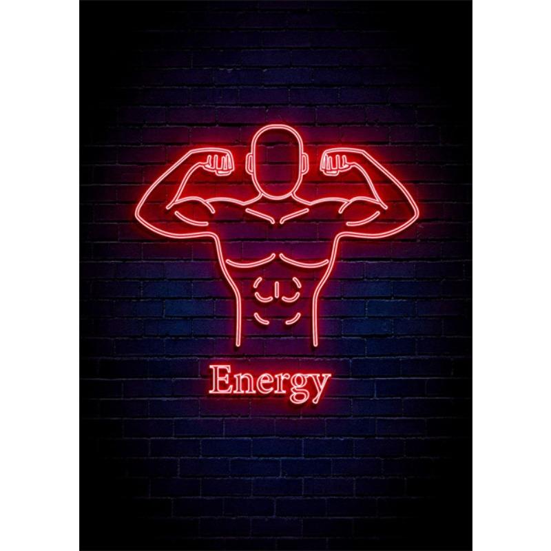 

Фитнес Неоновое Искусство Холст Принты Картины Фитнес ЗАЛ Мотивационные Постеры Бодибилдинг Настенное Искусство Картинки для Домашнего Спортзала Декор 21cm×30cm NoFrame