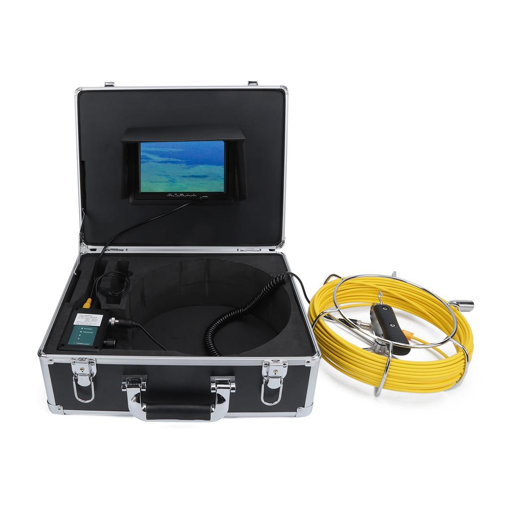 22mm Pipeline Inspection Camera 7in Screen IP68 1000TVL 12 LED Lights  for Drainage System