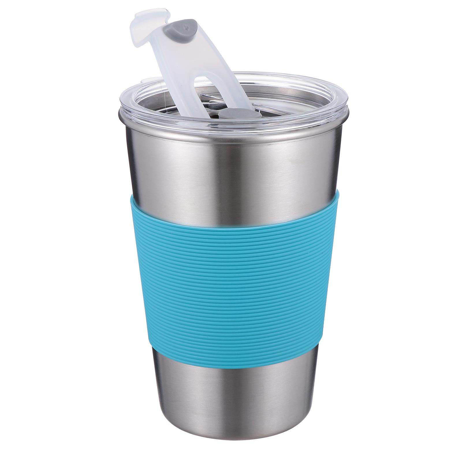 

500Ml Kids Drinking Stainless Steel Insulated Tumbler With Lid Straw Non-Slip Anti-Scald Toddler Drink Cup Child Water Cup other синий