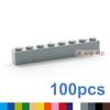 High-Quality 100Pcs High-Quality Thick High-Quality 1X8 High-Quality Dot Self-assembly High-Quality Building High-Quality Blocksfigures Construction