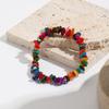 Elastic Bracelet Multi-color Beaded Bracelet Souvenir Bohemian Festival Crushed Stone 1pc Irregular Vacation Women Personality Daily Wear  Accessories