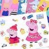 8 Pcs Peppa Pig Diy Puzzle Stickers - Cartoon Animation Related Decorative Handmade Waterproof Wall Art Birthday Gift
