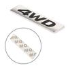 VIPIH Metal Gloss 4WD Emblem Car Fender Trunk Tailgate Badge Decal Sticker 4WD 4X4 SUV Black