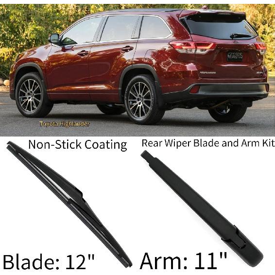 Heckwischerarm für Toyota Sienna 2021-2025 für Toyota Highlander 2014-2019 Exakt für Hybrid LE Limited SE XLE XSE Ausstattungsvarianten Ersatz Heck