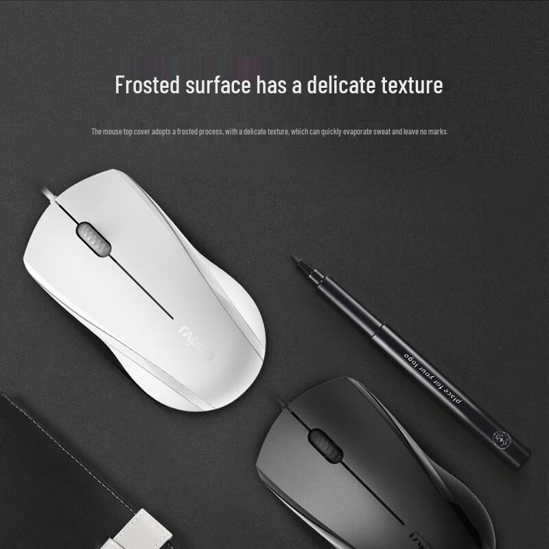 Rapoo N1200 Silent Wired Optical Mouse