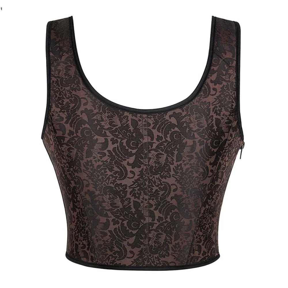 Steampunk Retro Bustier Strap Vest Tank Top Coffee Corset 4Xl Corsets & Bustiers