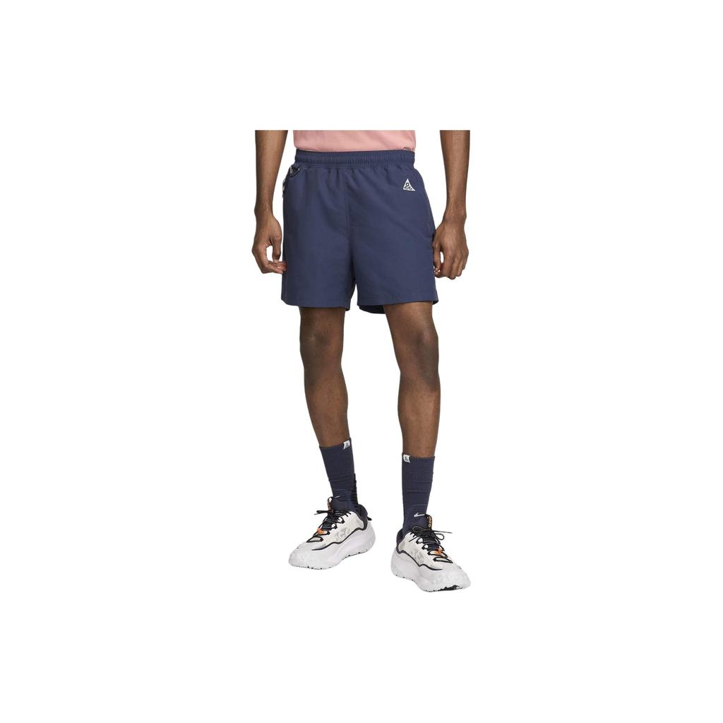 Nike ACG Reservoir Goat Embroidered Logo Solid Color Breathable Mid-Rise Casual Shorts Men shorts Thunder-Blue FN2472-437
