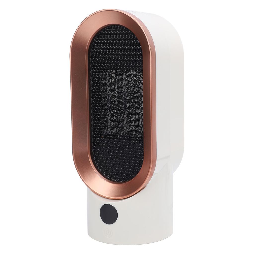 Space Heater 800W PTC Ceramic Fast Heating Quiet Portable Electric Desktop Heater for Bedroom