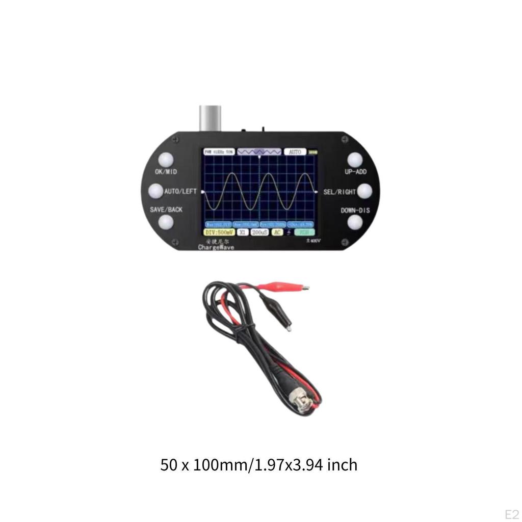 2.5MHz Digital Oscilloscope for Electronic Component Testing and DIY Projects