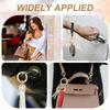 uxcell Leather Wristlet Keychain with Metal Key Ring and Car Unisex Wristband Red Anti-Loss D-Ring, Keychain, Keychain,
