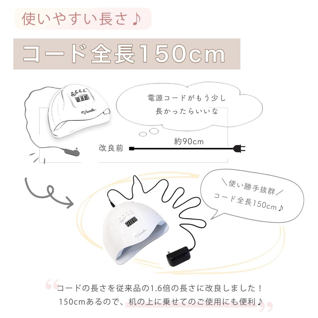 Ururira Żelowy Lakier do Paznokci Światło LED UV Profesjonalne Światło 45 Żarówek Duża Moc Duże Wyjście Światło do Paznokci Żywica