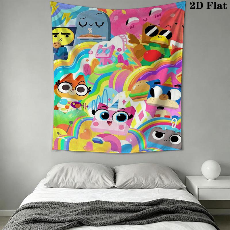 Unikitty Pattern Home Decor Tapestry, Wall Hanging, Decorative RV Wall Cloth.SGT0917150